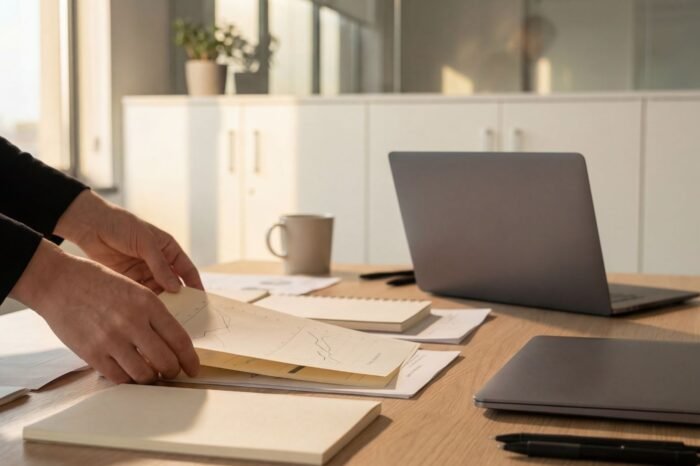 Clean workspace showing how environment affects behavior and productivity
