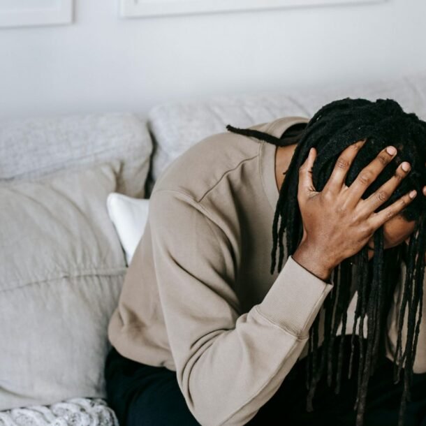 A man stressed and doesn't know how to manage his Nervous system regulation