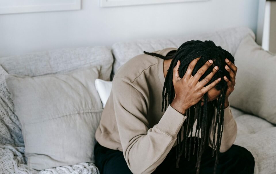 A man stressed and doesn't know how to manage his Nervous system regulation