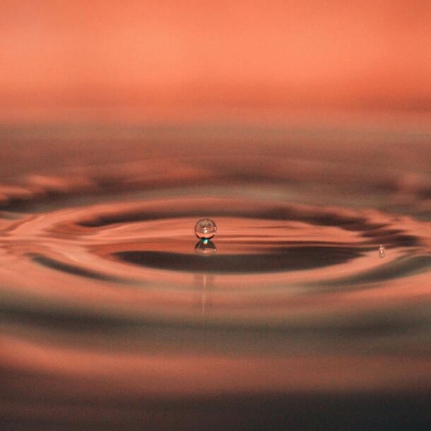 a water drop representing a micro habit.